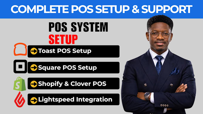 setup toast pos, square pos, clover pos and shopify pos system