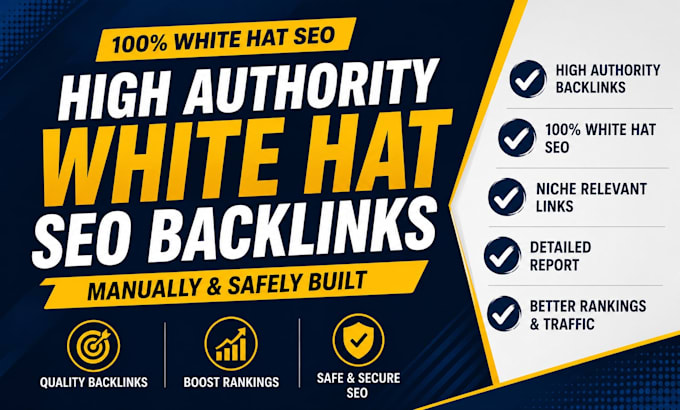 build high authority white hat SEO backlinks manually