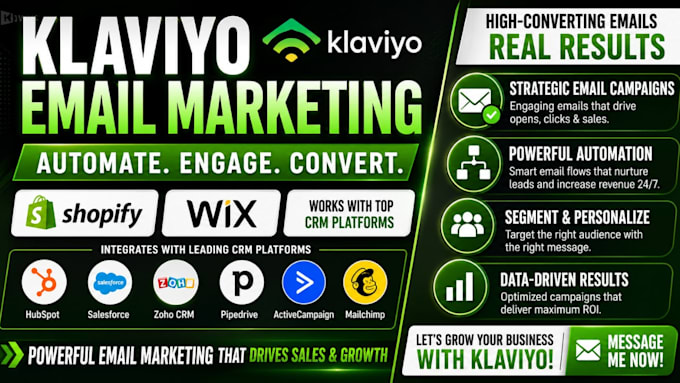 klaviyo email marketing and klaviyo flows for email campaign for shopify klaviyo