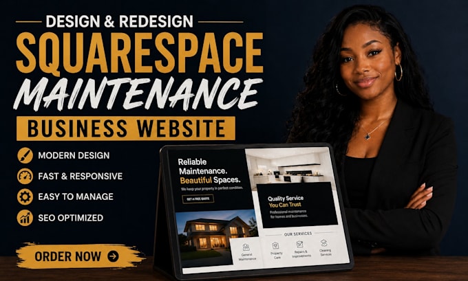 do squarespace cleaning website design maintenance service website and declutter
