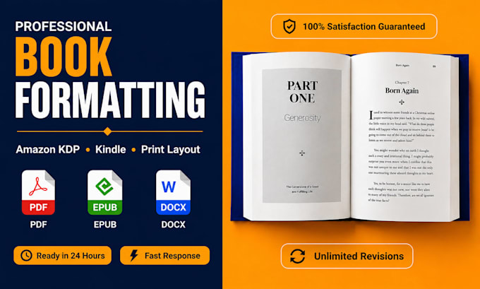 book formatting, book design, ebook design, and book typesetting