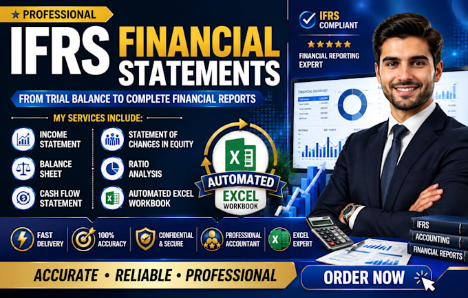 prepare income statement, balance sheet and cash flow statement