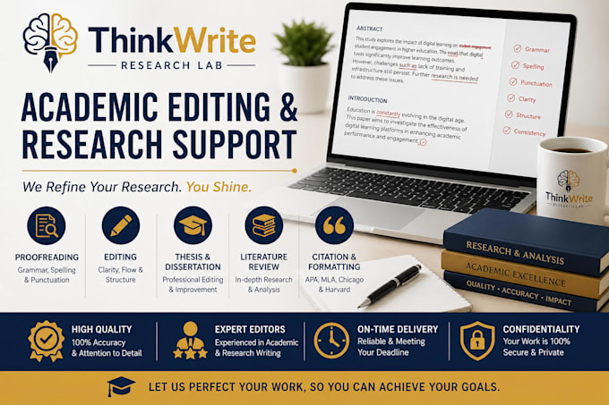 proofread and edit academic papers