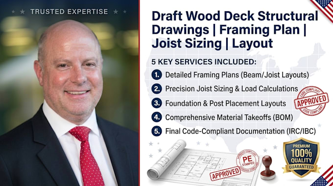 draft wood deck structural drawings framing plan joist sizing layout