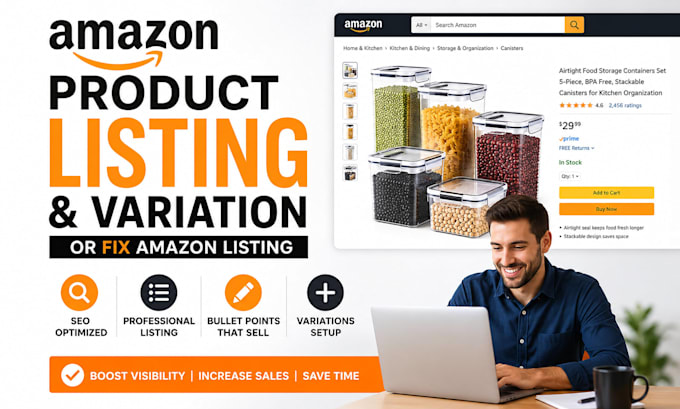 do amazon product listing and variation or fix amazon listing