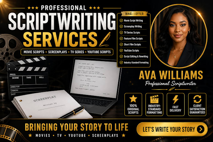 do movie script writing screenplay, screenwriting, scriptwriting, youtube script