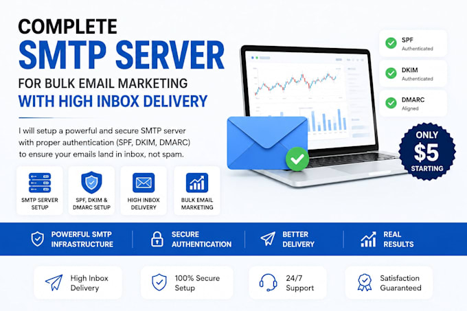 smtp server for email marketing with high inbox delivery