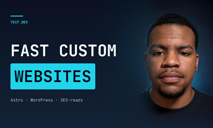 design a fast custom astro or wordpress website with SEO