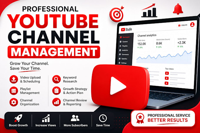 manage and grow your youtube channel professionally