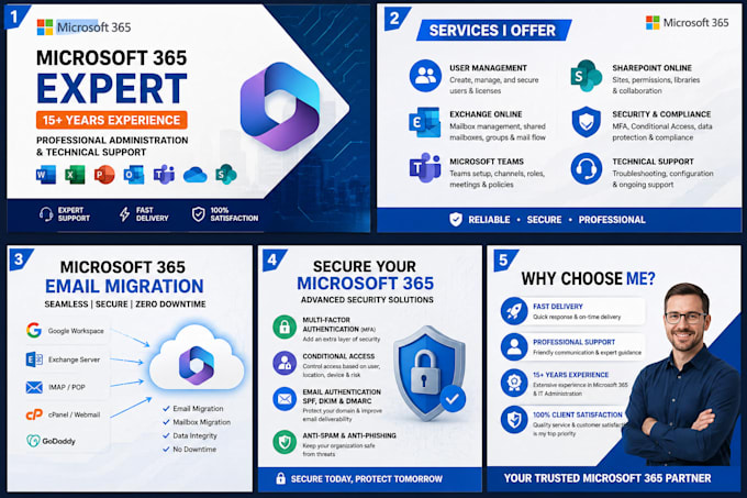 provide microsoft 365 administration and technical support