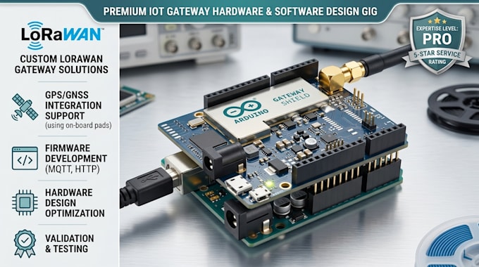 design lora pcb, lora wan gateway, rf pcb, gps tracker and iot hardware system