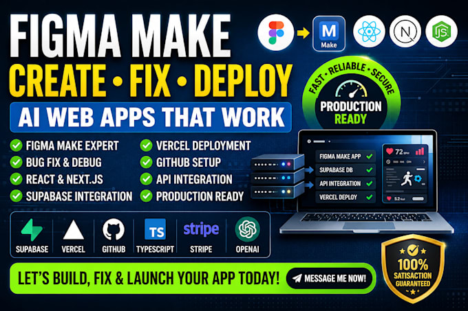create, fix and deploy, lovable dev app, figma make figma ai app fix figma make