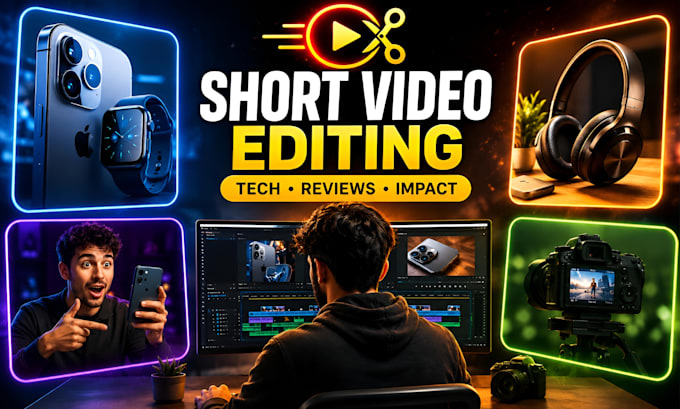 do mobile and tech gadgets video editing for tiktok shorts