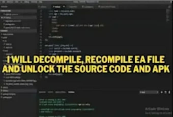 decompile ea files, forex bot ea, unlock the source code, recompile eas, apk
