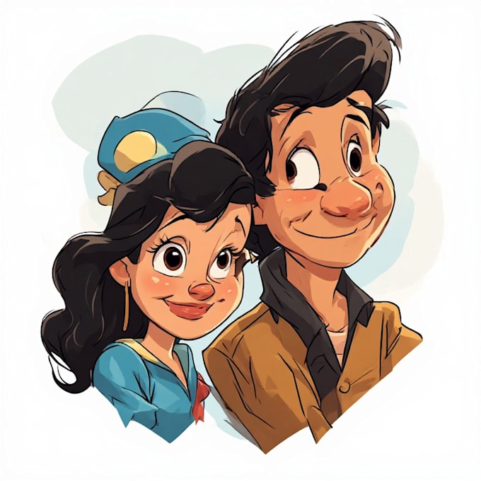 make couple portrait illustrations