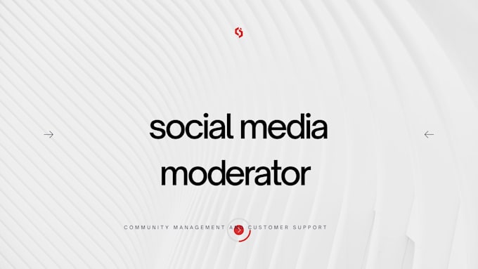 social media moderator and customer support specialist