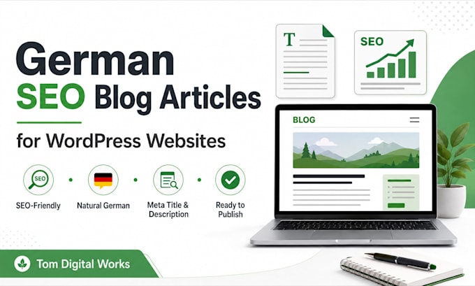 write german SEO blog articles for your wordpress website