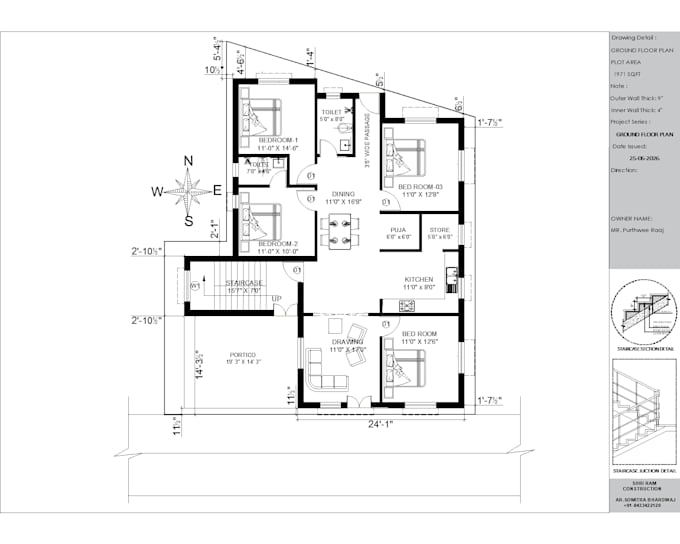make architectural drawing in autocad and sketchup