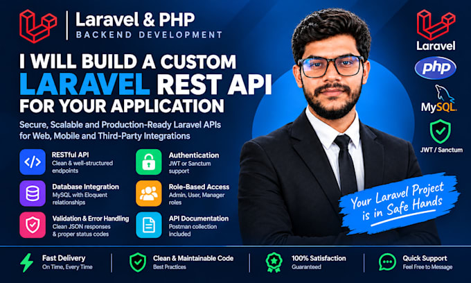 build a custom laravel rest API for your application