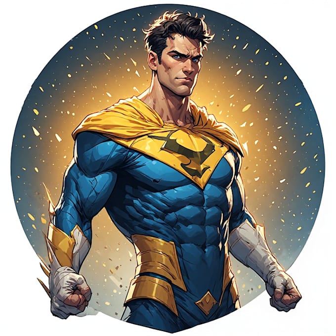 create superhero cartoon character for you