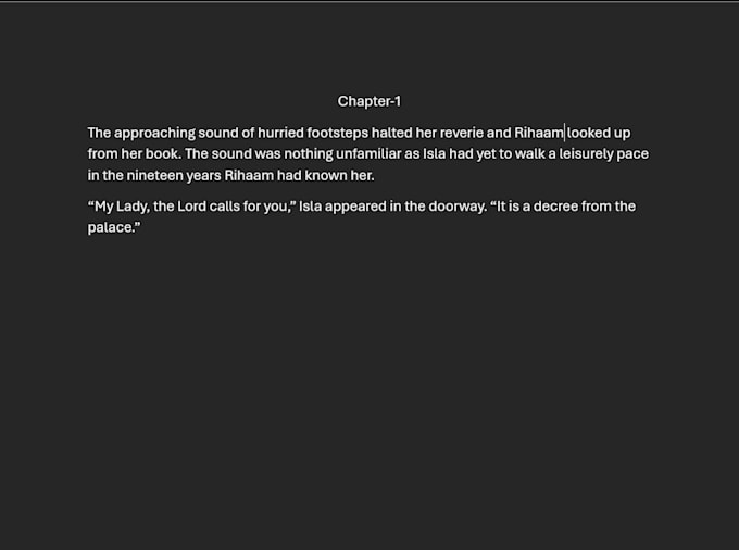 beta read your piece of fiction