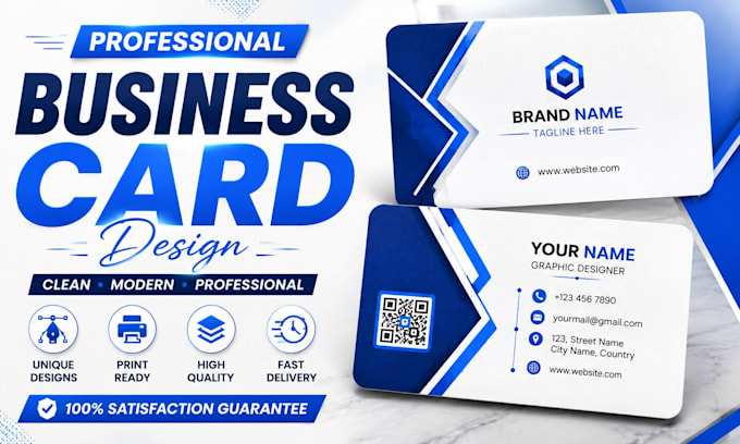 design a professional modern business card