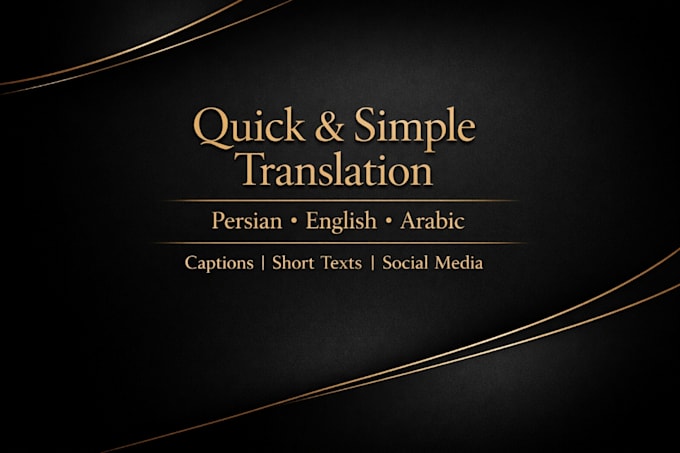 translate short texts, captions, and simple content quickly