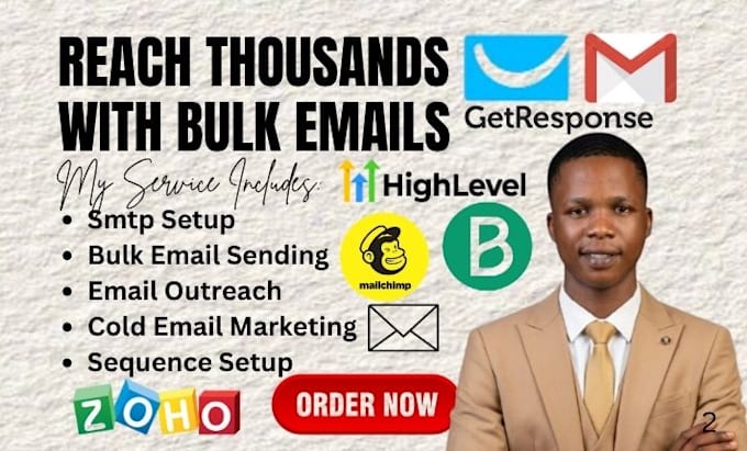 send cold email outreach bulk email marketing campaign b2b targeted bulk sms