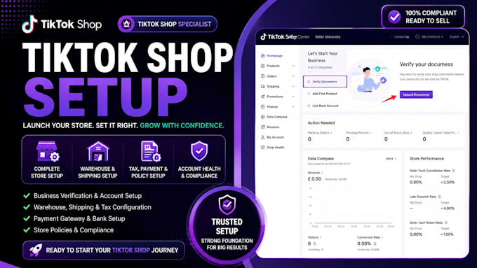 setup your tiktok shop seller account professionally