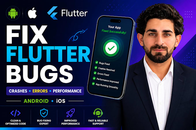 fix flutter app bugs, errors and performance issues