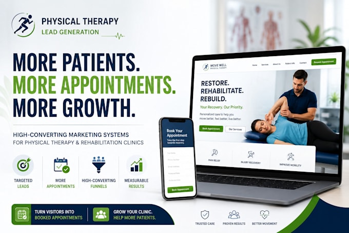 do physical therapy leads for rehabilitation clinics and physiotherapy practices