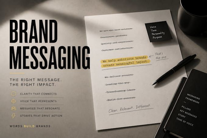 define your brand voice and messaging