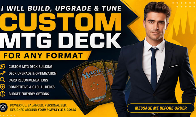 build, upgrade and tune a custom magic the gathering mtg deck for any format