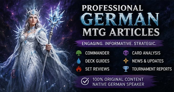 write professional magic the gathering articles, reviews and deck guides