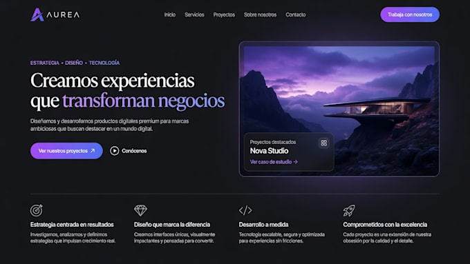 design a modern website