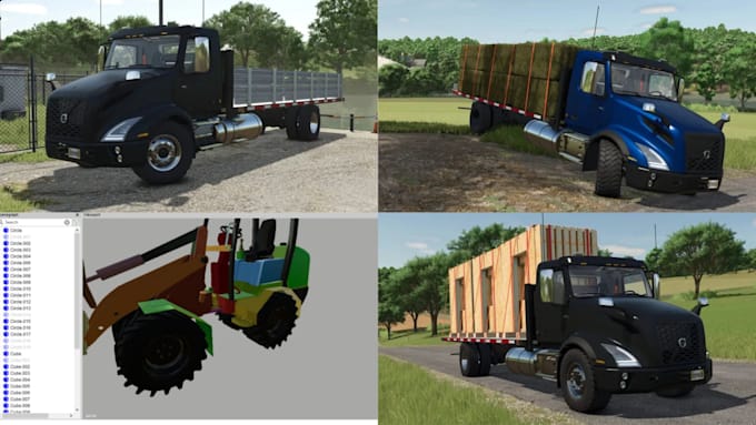 create custom farming simulator maps and tractor for farming