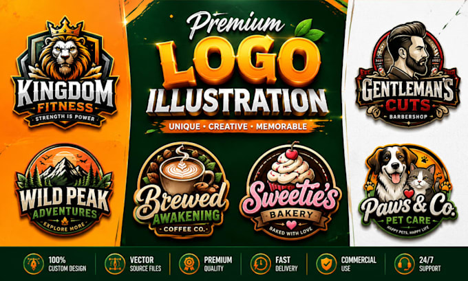 design beautiful logo illustration