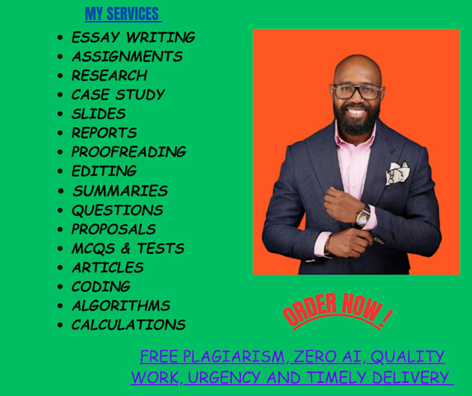 expertly handle case studies, reports and proposals