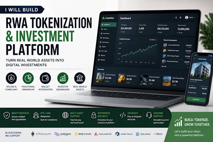 build rwa tokenization, tokenization platform, web3 saas solution