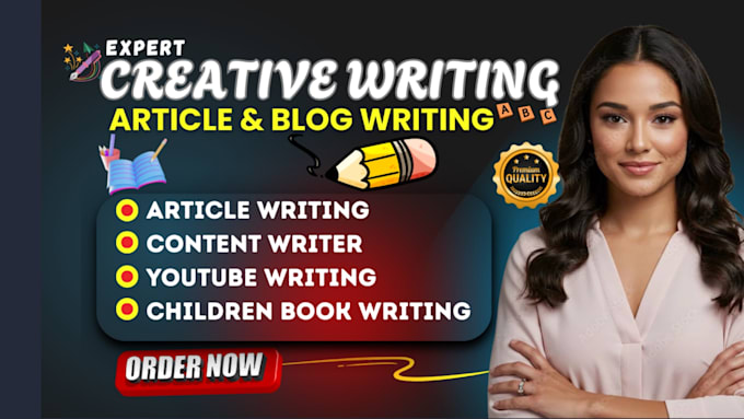 provide creative content writing seo blog copywriting ghostwriting story plot