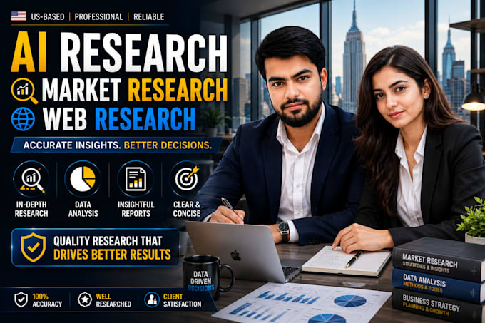 do ai web research, market research and competitor analysis