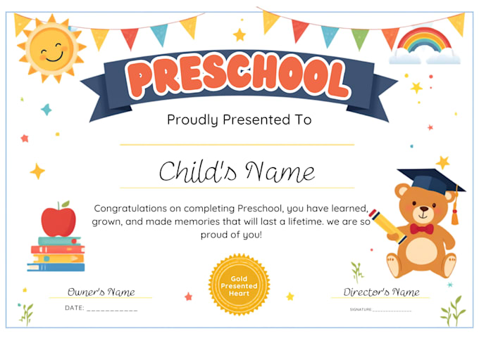 design editable canva graduation award and certificate template