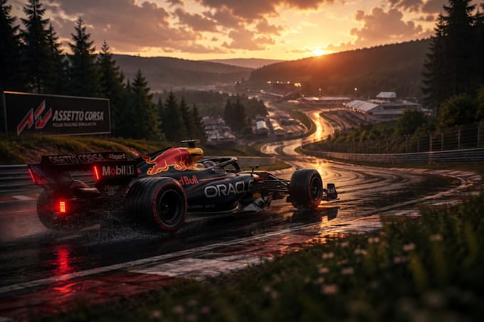create custom assetto corsa track, racing track, racing sim track, racing map