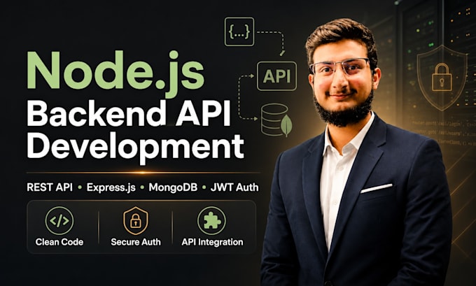 develop node js rest API backend with mongodb