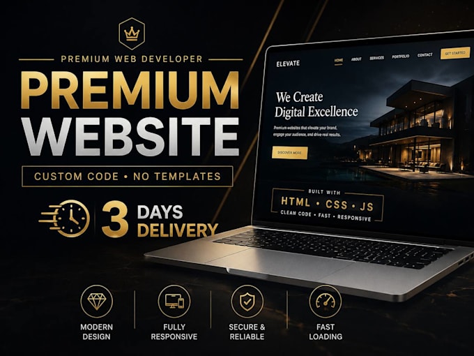design a premium landing website for your needs