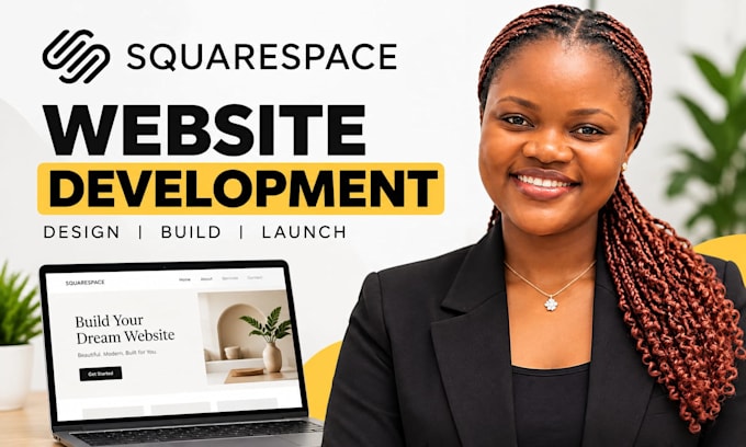 design or redesign a professional squarespace website