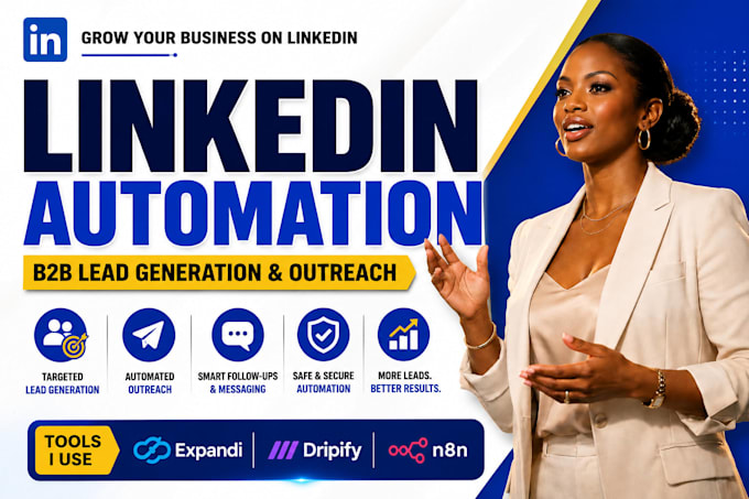 set up linkedin automation and outreach with expandi dripify n8n