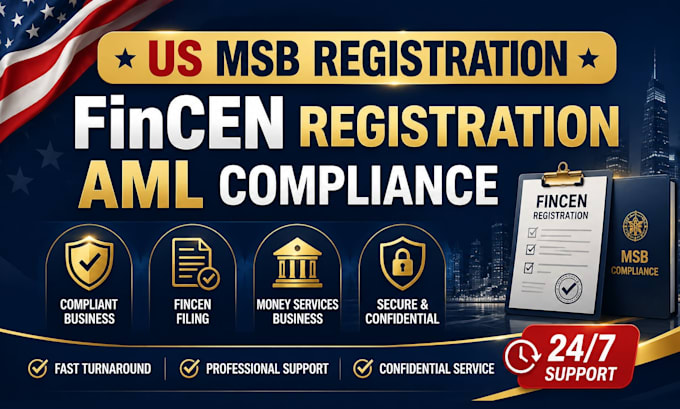 help with US canada msb registration aml and bsa compliance