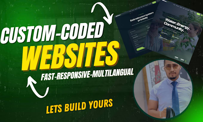 create a fast custom coded website or landing page in react