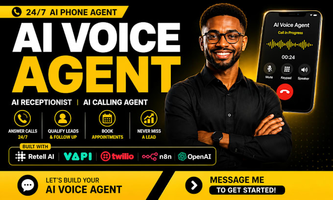 build ai voice agent, ai receptionist, ai calling agent using retell, and n8n